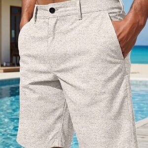 Manfinity RSRT Men's Casual Slant Pocket Shorts Linen Shorts